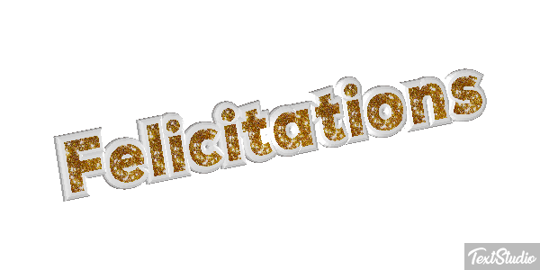 Félicitations Efekt tekstowy