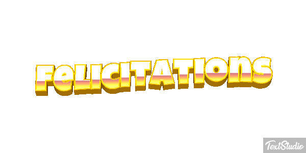Félicitations Efekt tekstowy