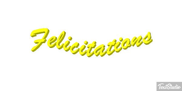 Félicitations Efekt tekstowy