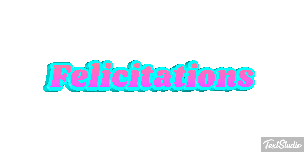 Félicitations Efekt tekstowy