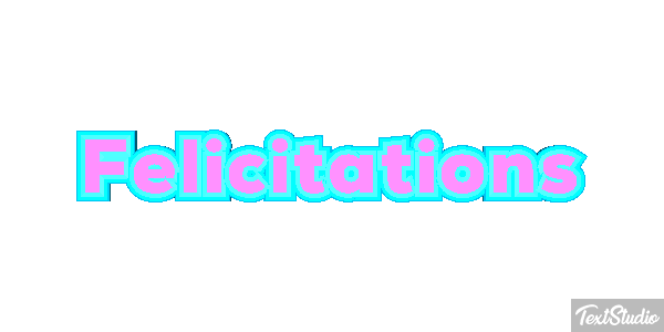 Félicitations Efekt tekstowy