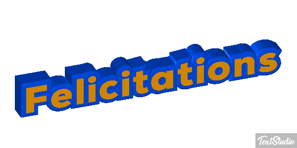 Félicitations Efekt tekstowy