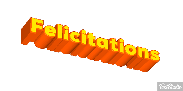 Félicitations Efekt tekstowy