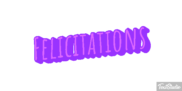 Félicitations Efekt tekstowy