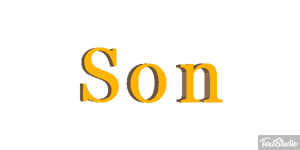Son Text effect