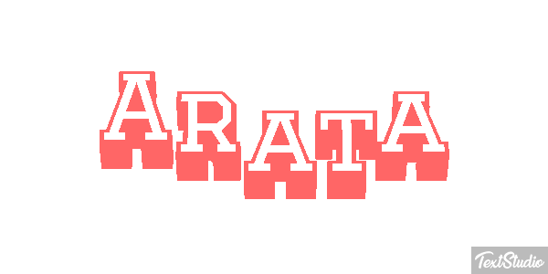 Arata Effet de texte
