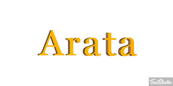 Arata Effet de texte