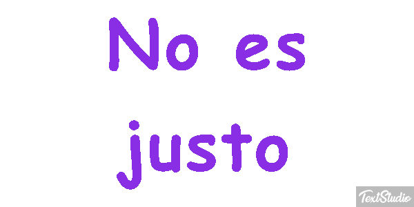 No Es Justo Text effect