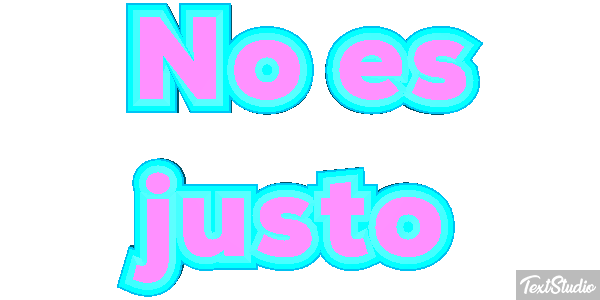 No Es Justo Text effect