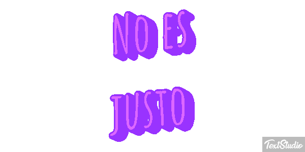 No Es Justo Text effect