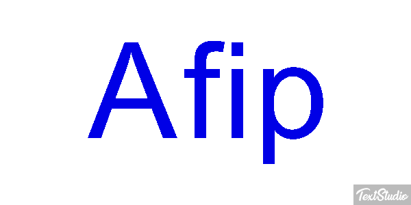 Afip Efekt tekstowy