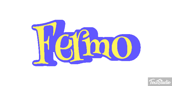 Fermo Effetto testo