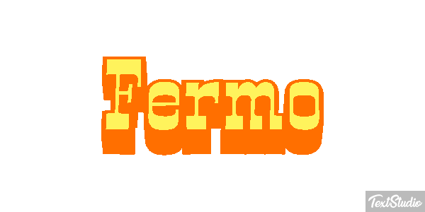 Fermo Effetto testo