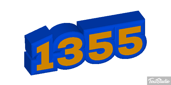 1355 Text effect