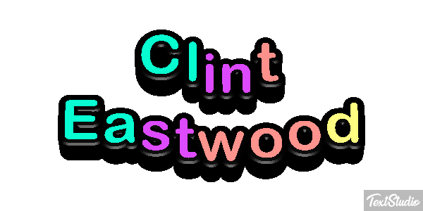 Clint Eastwood Text effect
