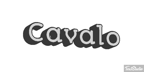 Cavalo Efeito do texto