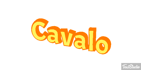 Cavalo Efeito do texto