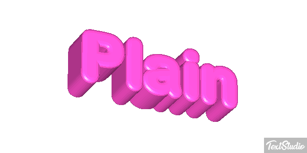 Plain Efeito do texto