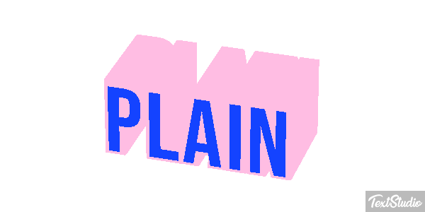 Plain Efeito do texto