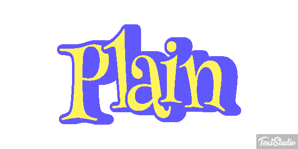 Plain Efeito do texto