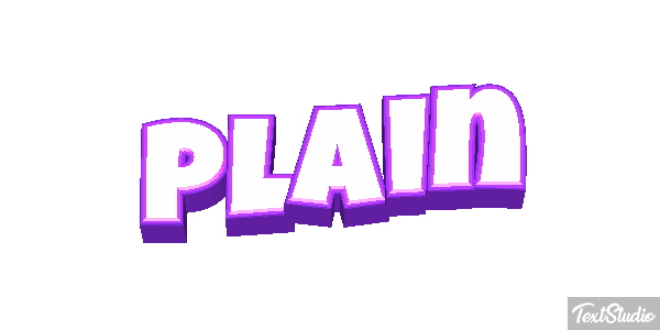 Plain Efeito do texto