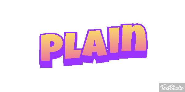 Plain Efeito do texto