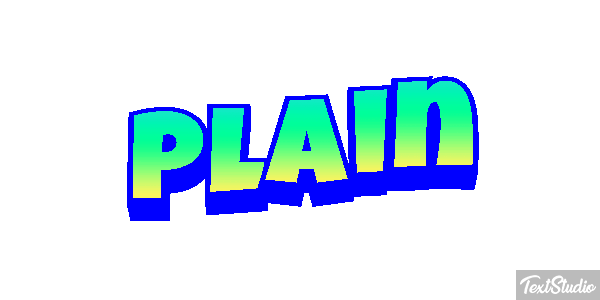 Plain Efeito do texto