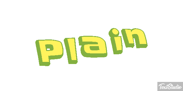 Plain Efeito do texto