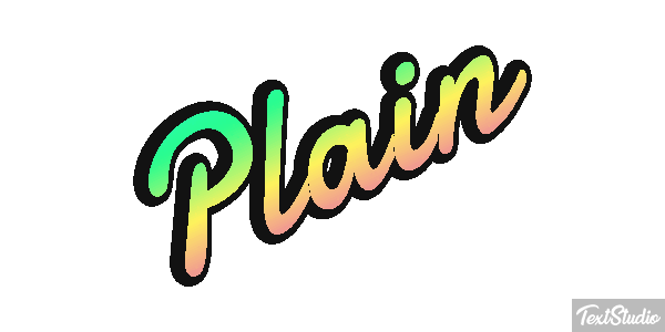 Plain Efeito do texto