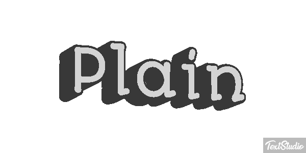 Plain Efeito do texto