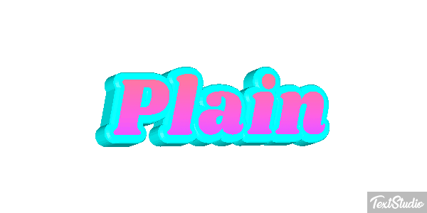 Plain Efeito do texto