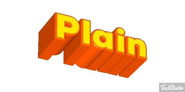 Plain Efeito do texto