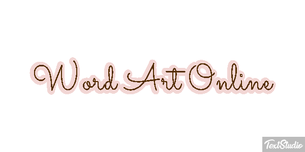 Word Art Online Effetto testo