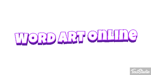 Word Art Online Effetto testo