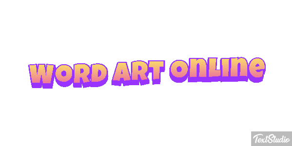 Word Art Online Effetto testo