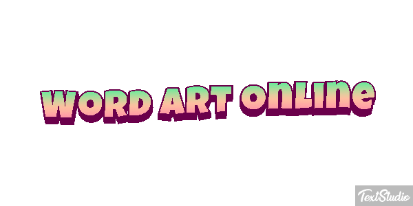 Word Art Online Effetto testo