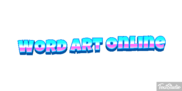 Word Art Online Effetto testo