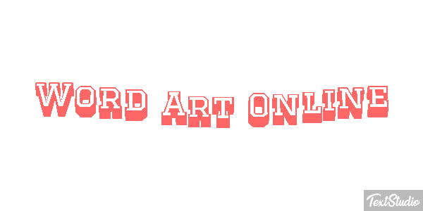 Word Art Online Effetto testo