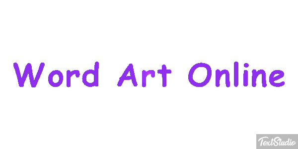 Word Art Online Effetto testo