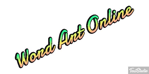 Word Art Online Effetto testo