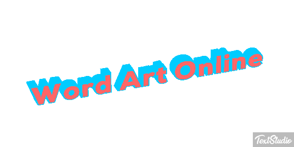 Word Art Online Effetto testo