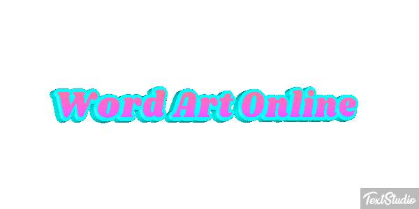 Word Art Online Effetto testo