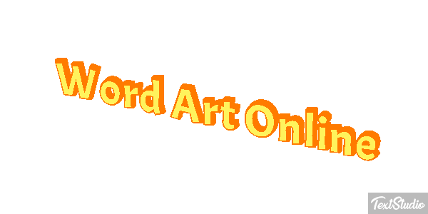 Word Art Online Effetto testo