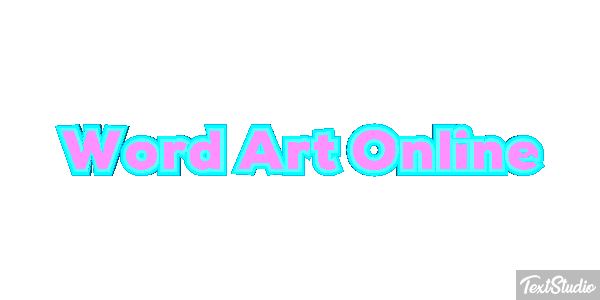 Word Art Online Effetto testo