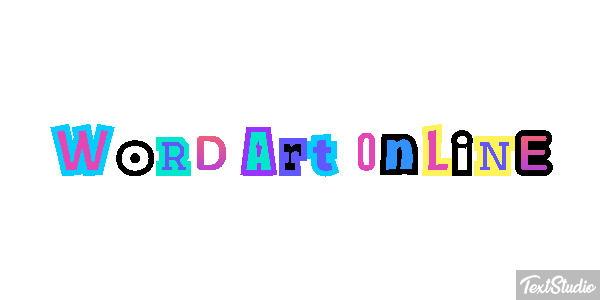 Word Art Online Effetto testo