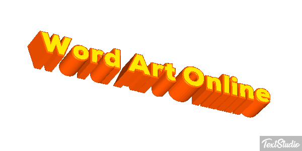 Word Art Online Effetto testo