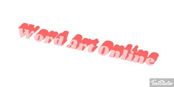 Word Art Online Effetto testo