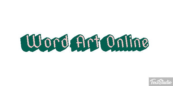 Word Art Online Effetto testo