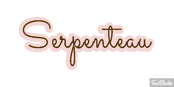 Serpenteau Effet de texte