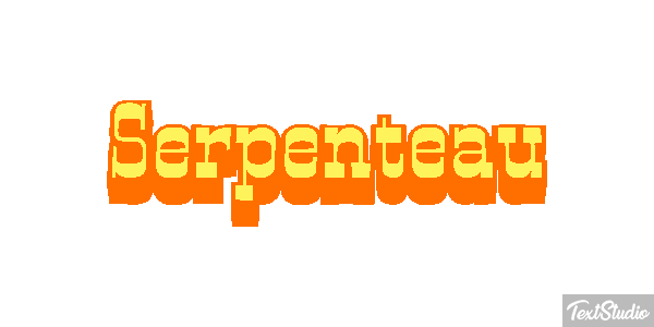 Serpenteau Effet de texte